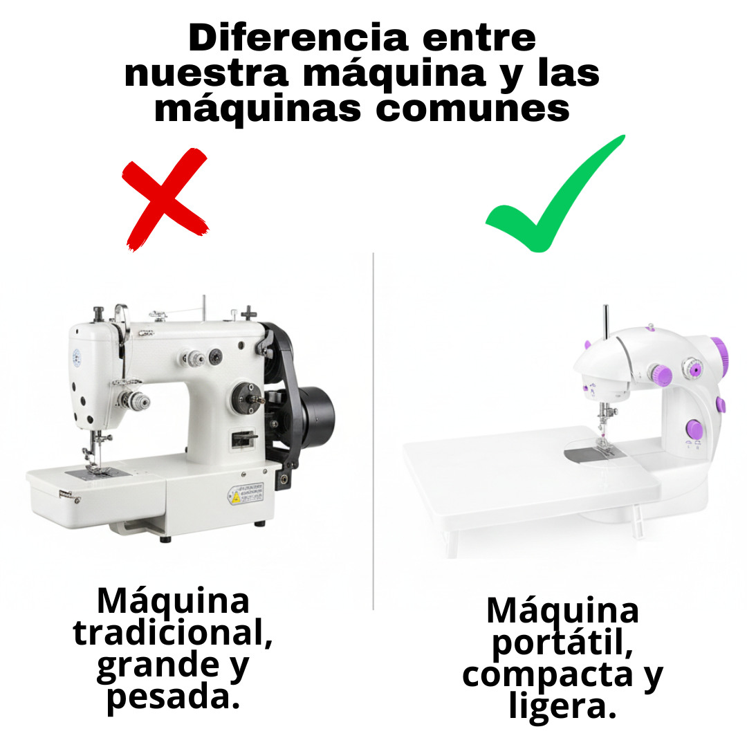 MAQUINA DE COSER CON EXTENSION